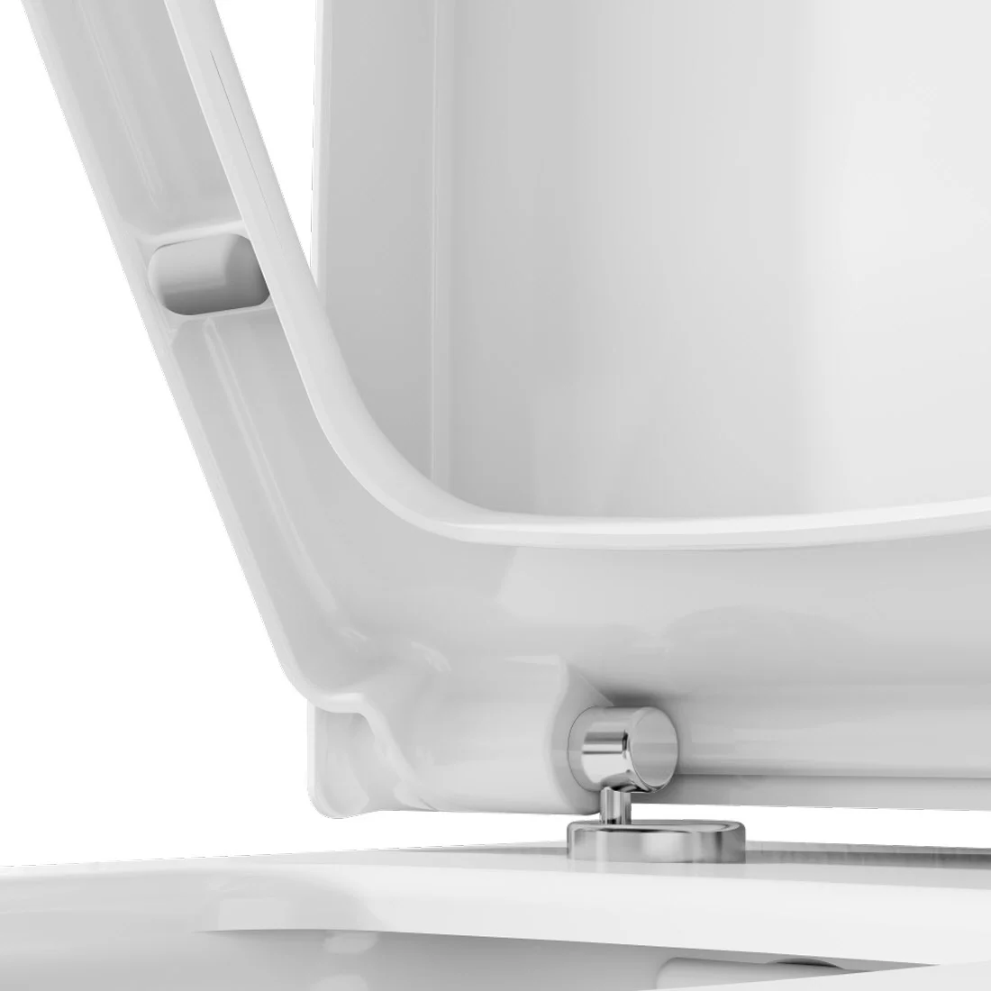 Zestaw toaletowy VitrA Sento – toaleta stojąca VitrA Flush 2.0 z głębokim spłukiwaniem, bez obrzeża spłukującego, z deską sedesową z mechanizmem powolnego opuszczania Zdjęcie 3