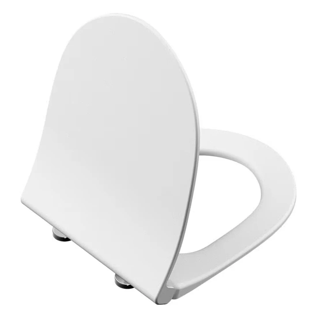 Zestaw toaletowy VitrA Sento do montażu na ścianie – VitrA Flush 2.0 z systemem głębokiego spłukiwania bez obrzeża spłukującego, z deską sedesową Slim Zdjęcie 9