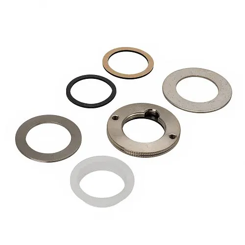 Vola Bidet-Eingriffmischer mit festem Auslauf und Excenter Ablaufgarnitur, Ausladung 11,4 cm Bild 5