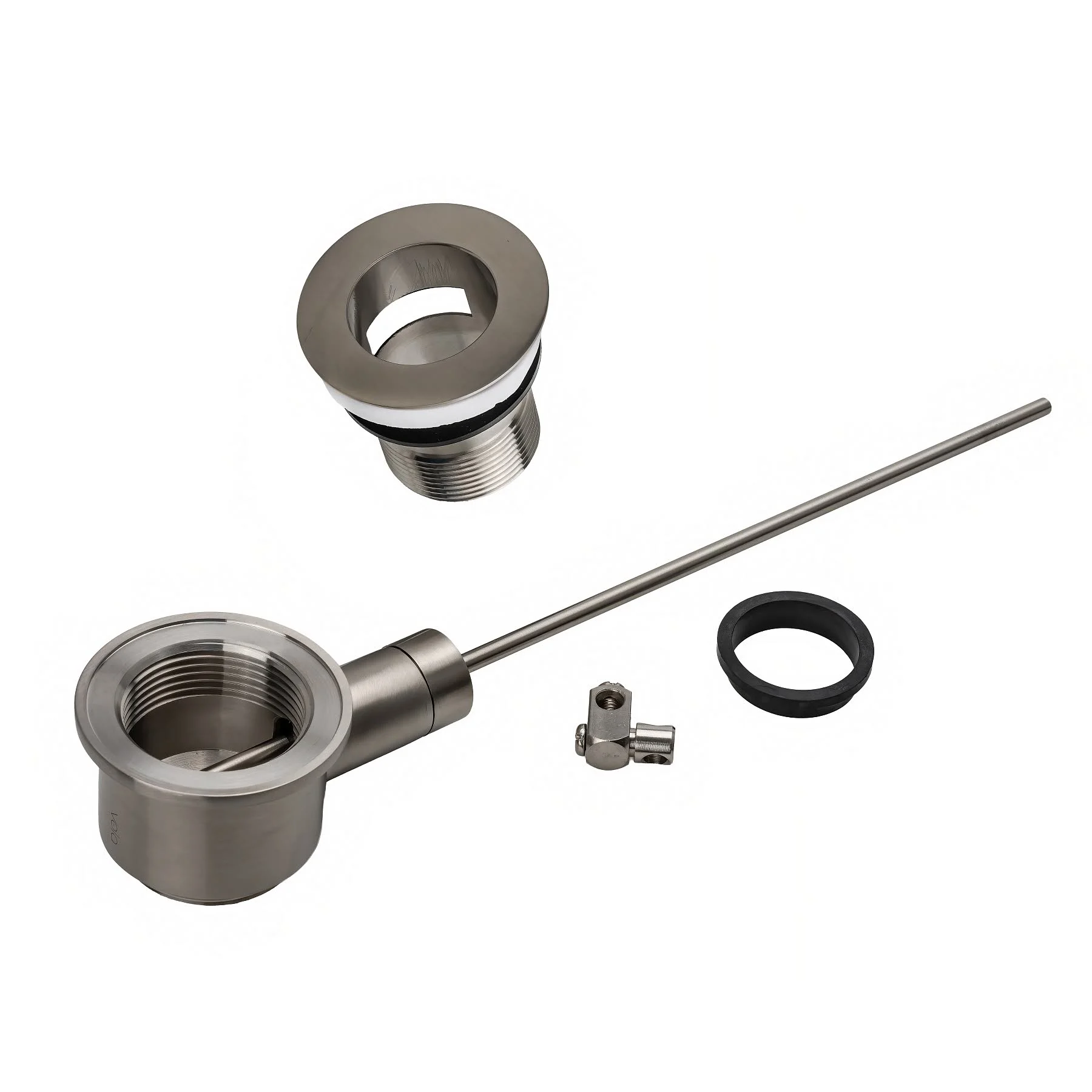 Vola Bidet-Eingriffmischer mit festem Auslauf und Excenter Ablaufgarnitur, Ausladung 11,4 cm Bild 6