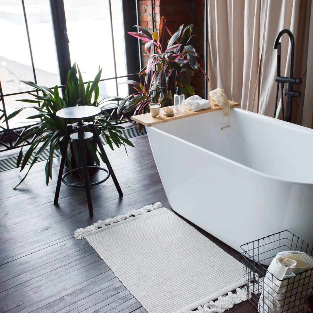 holzboden im badezimmer