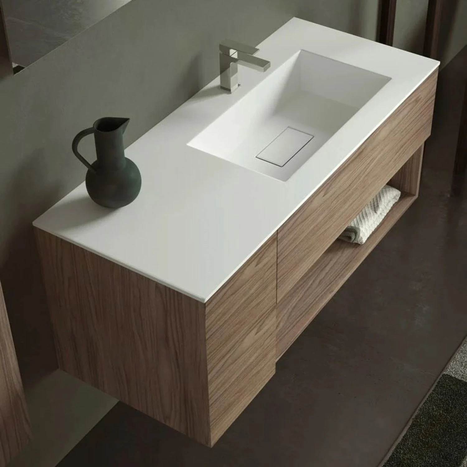 Progettobagno Waschtisch aus Holzoptik