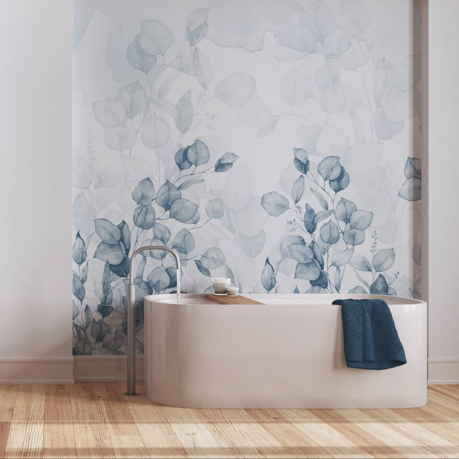 moderne und stilvolle Tapete im Badezimmer