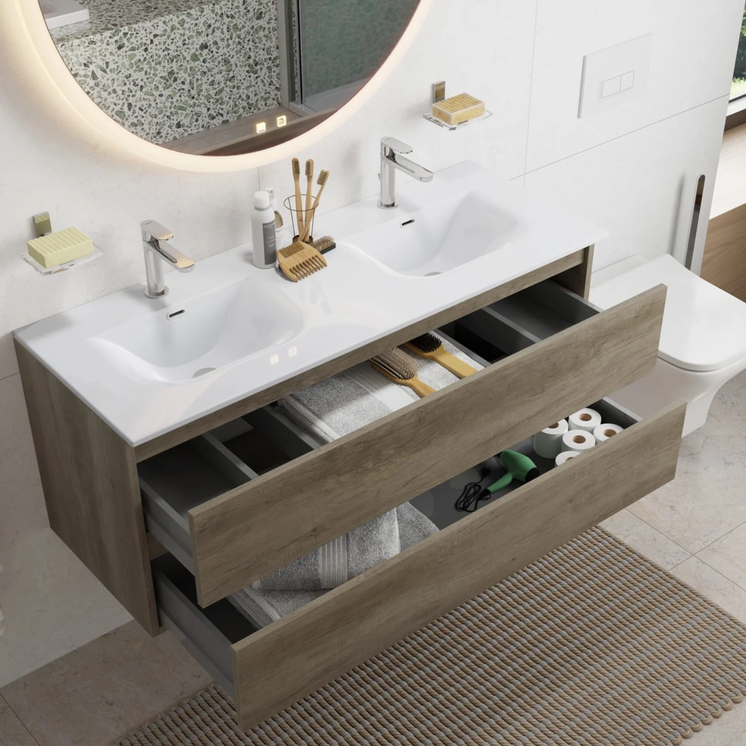 Stauraum im Waschtischunterschrank