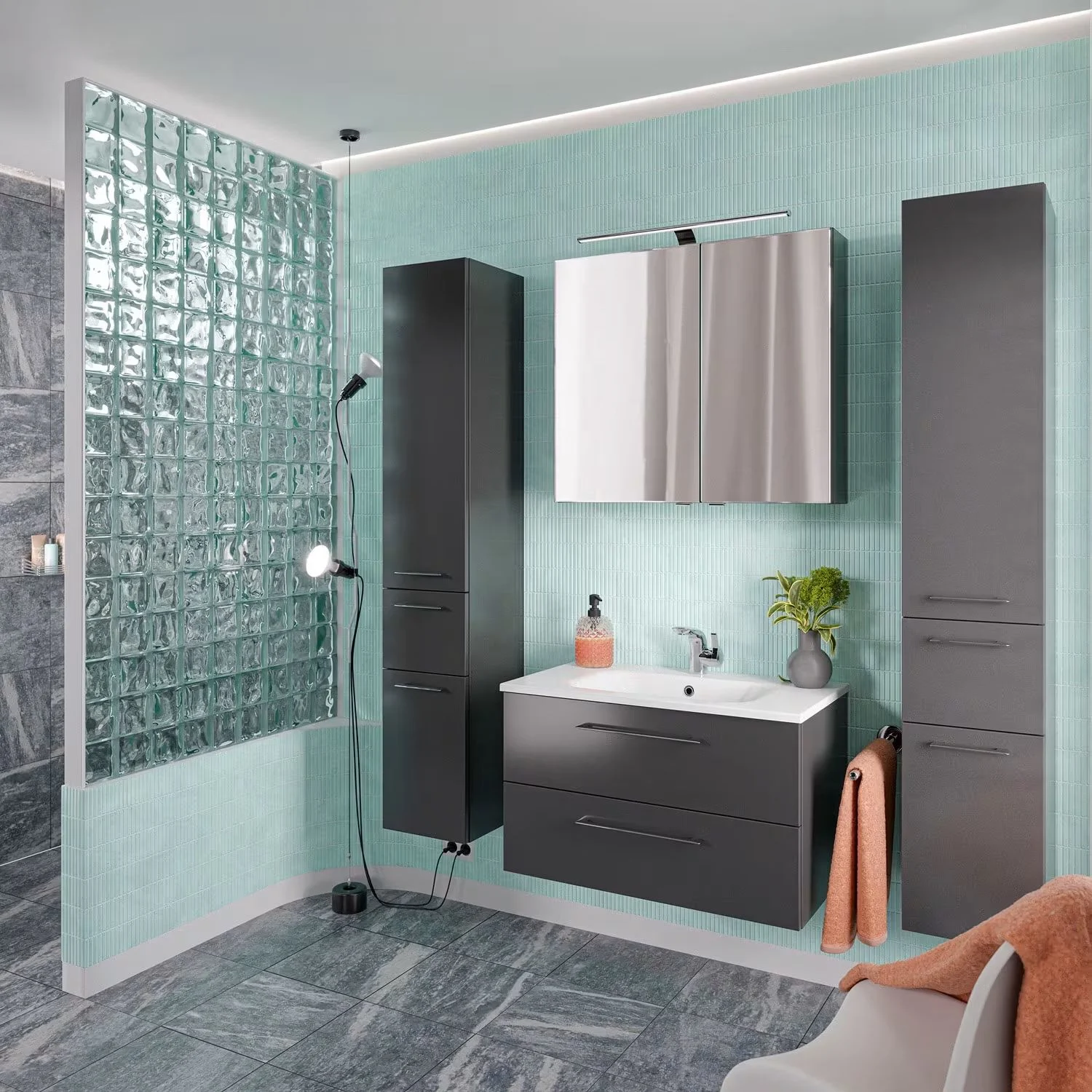 trennwände im badezimmer: planung und ideen