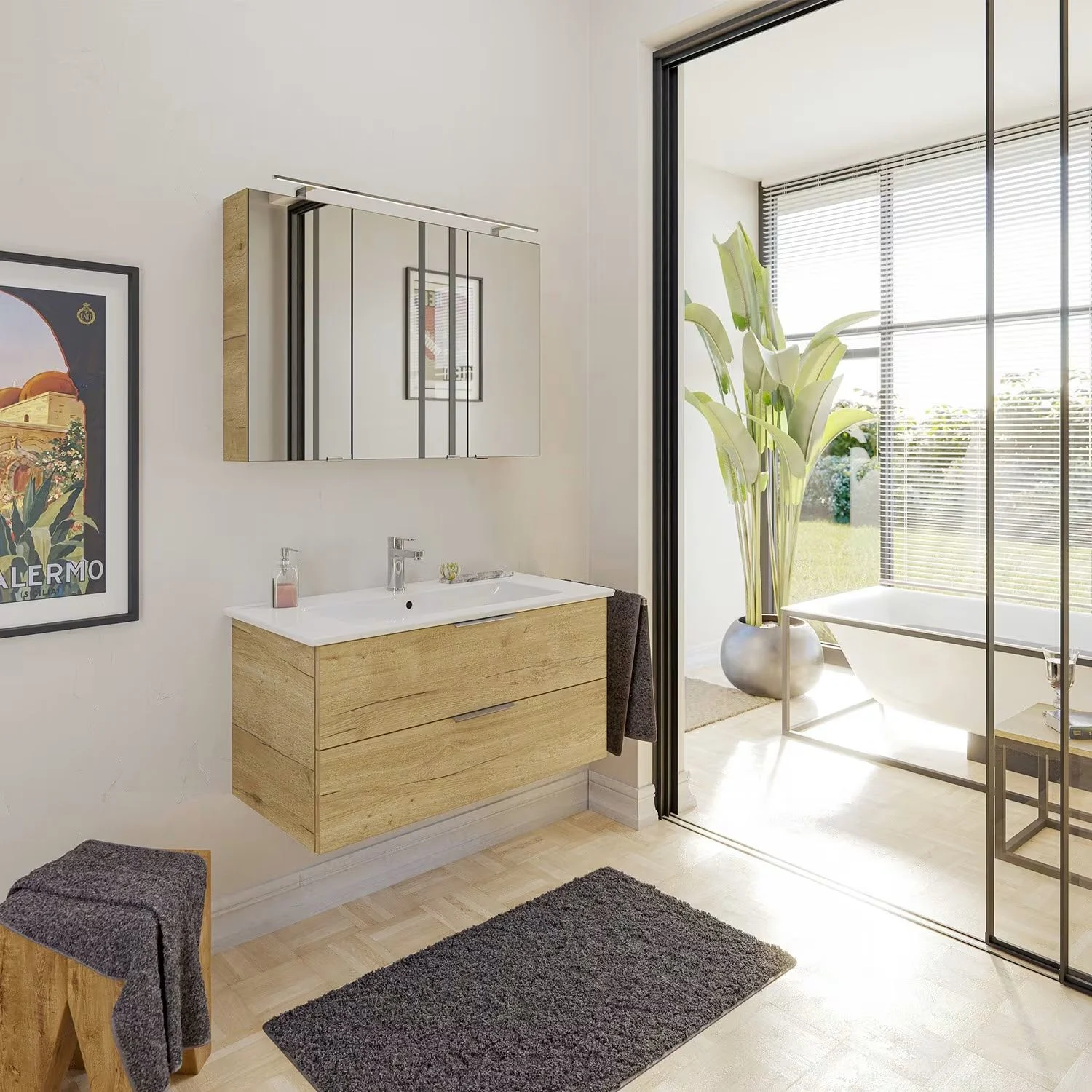 trennwände im badezimmer: planung und ideen