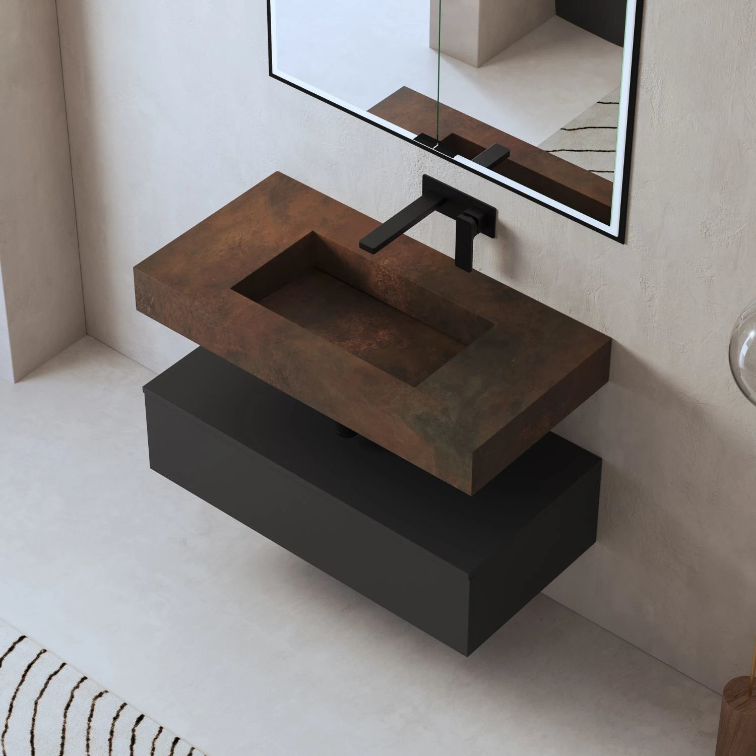 Waschtischkonsole aus Laminam