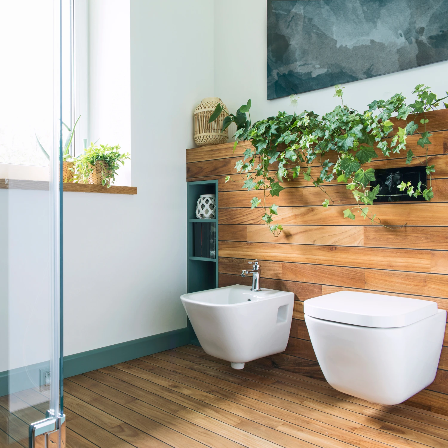 Intelligent genutzter Stauraum im Badezimmer