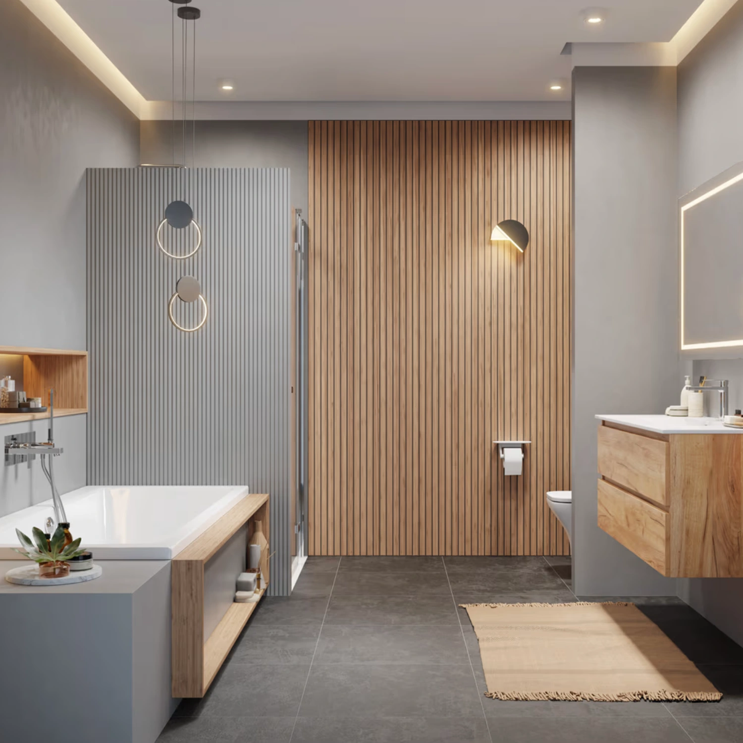 Bad mit Trockenbauelementen