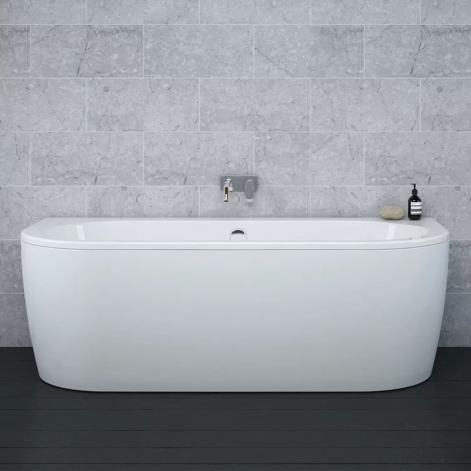 Weiße Steinkamp Life Vorwand-Badewanne