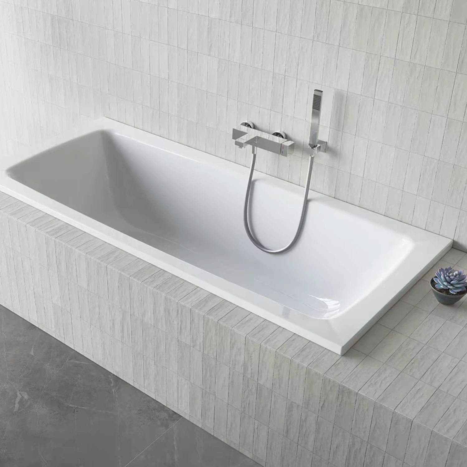 Sturotec Sturopur Duo Rechteck-Badewanne in hellem Bad