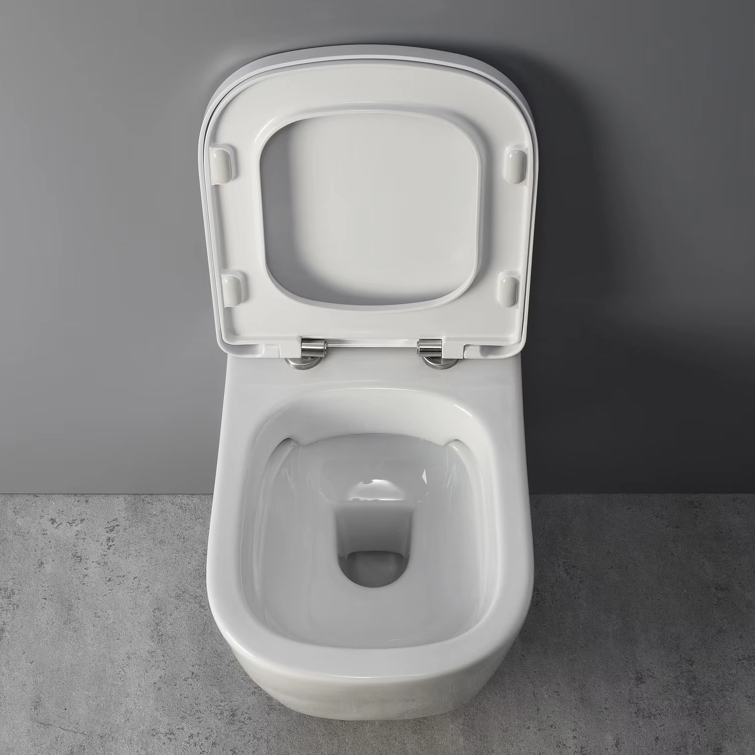 Eckiger WC-Sitz in Weiß von Kronenbach