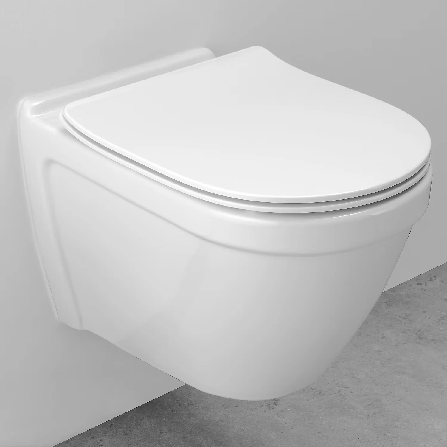 Toilette mit geschlossenem Deckel