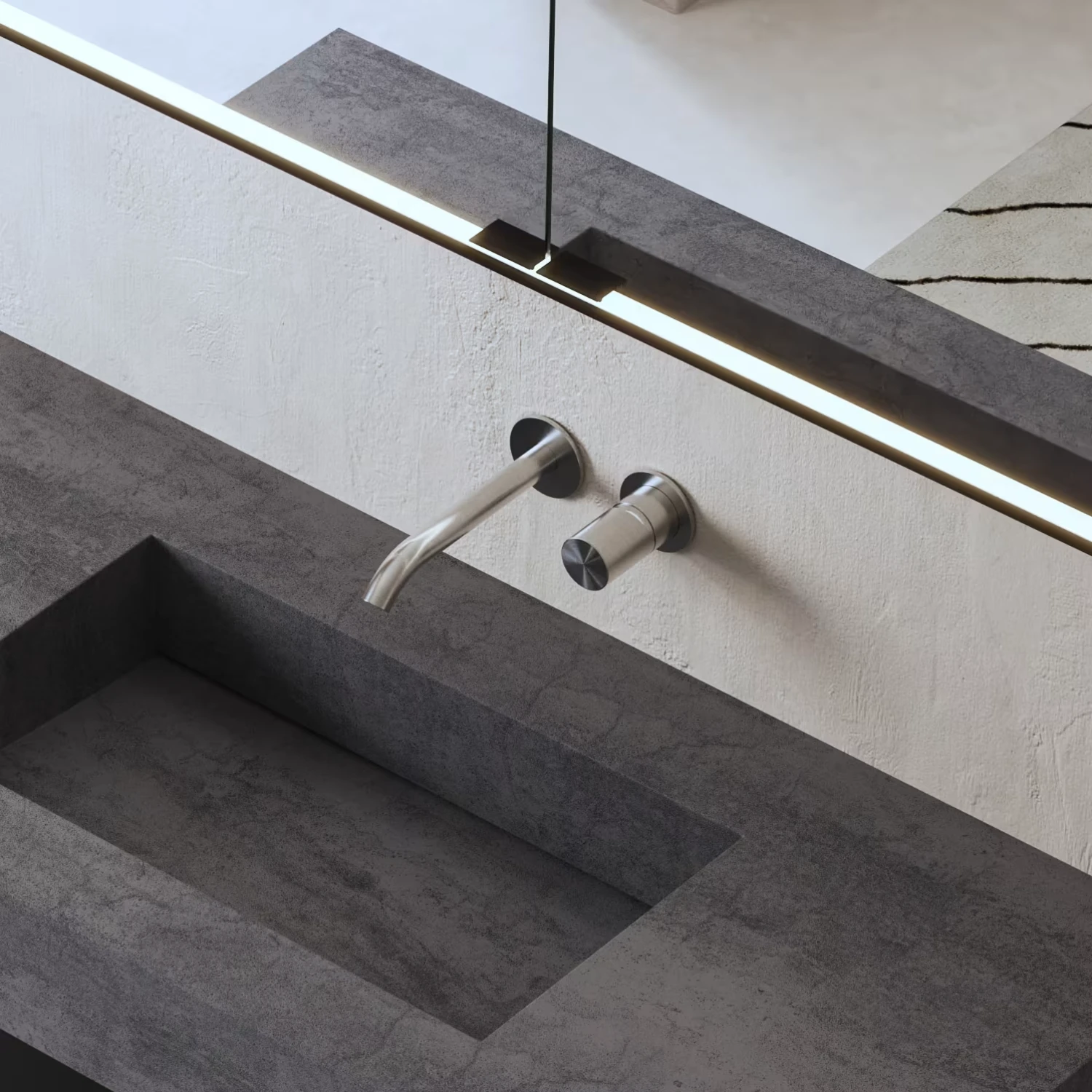 Chromfarbender ALLUVION Juno Waschtisch-Einhebelmischer