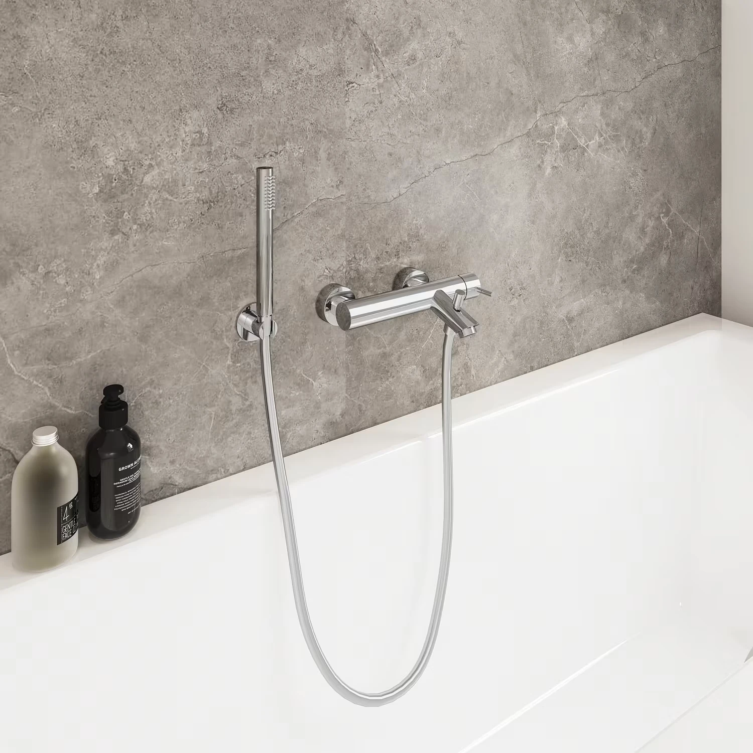 Kronenbach Lima 2.0 Wannenfüllbatterie in Chrom