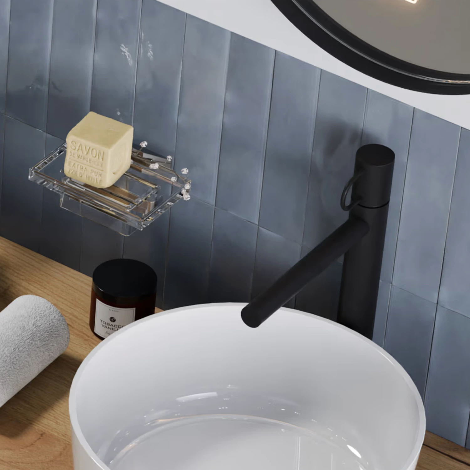 Wassersparende Armatur von pianura für eine moderne Badezimmereinrichtung