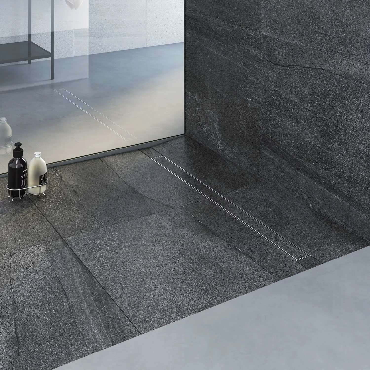 Drainset komplett Duschrinne von Megabad Profi Collection