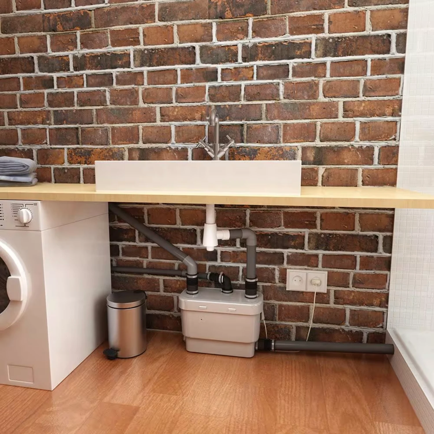 SFA Sanibroy SaniSpeed+ Kleinhebeanlage im industrial Keller