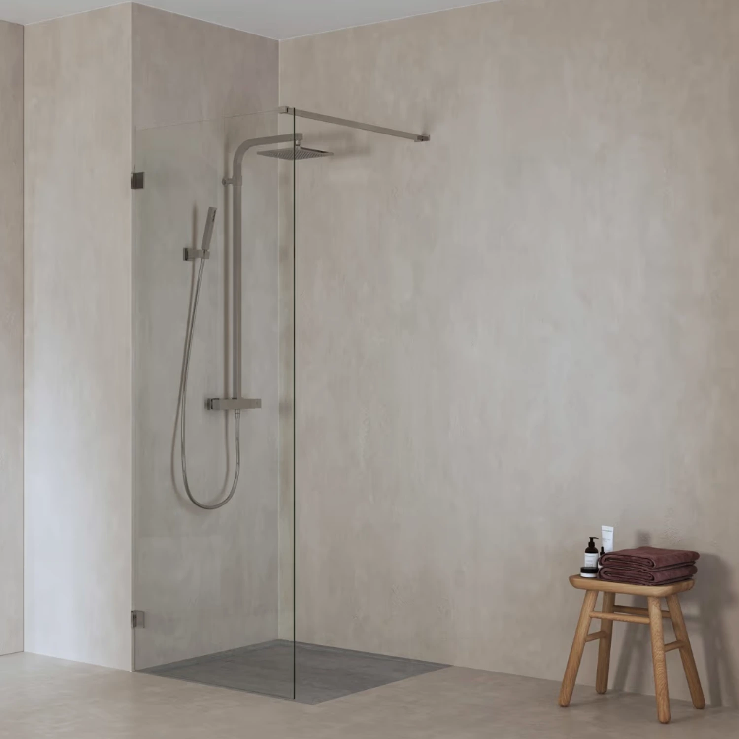 ALLUVION Mercur Duschsystem Aufputz mit Thermostat