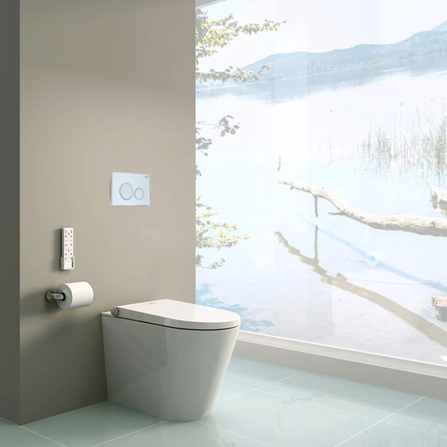 SlimFix Vorwandelement mit Betätigungsplatte