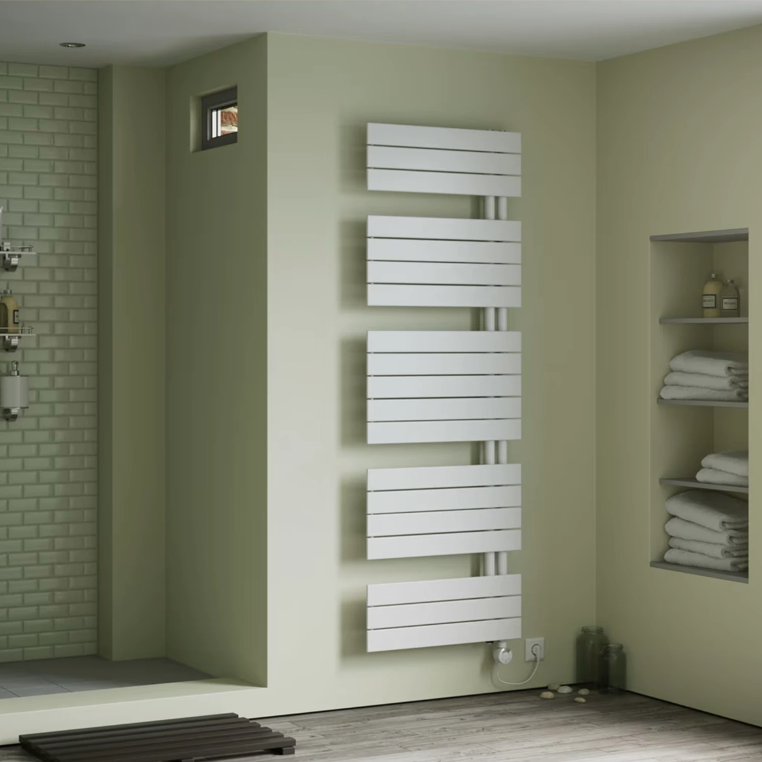 Plan Open E Badheizkörper von Megabad Profi Collection in einem klassischen Bad