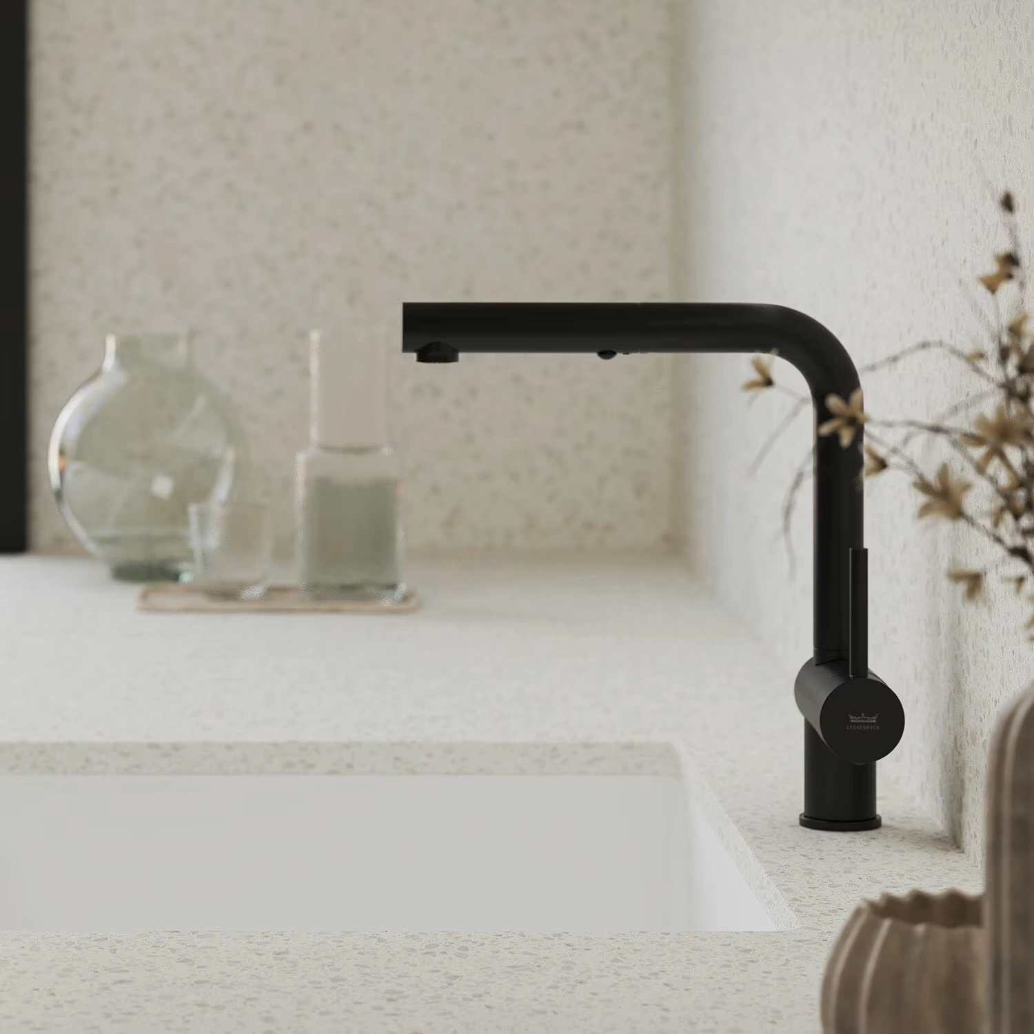 Kronenbach Lima Style Einhebel Küchenarmatur in matt schwarz