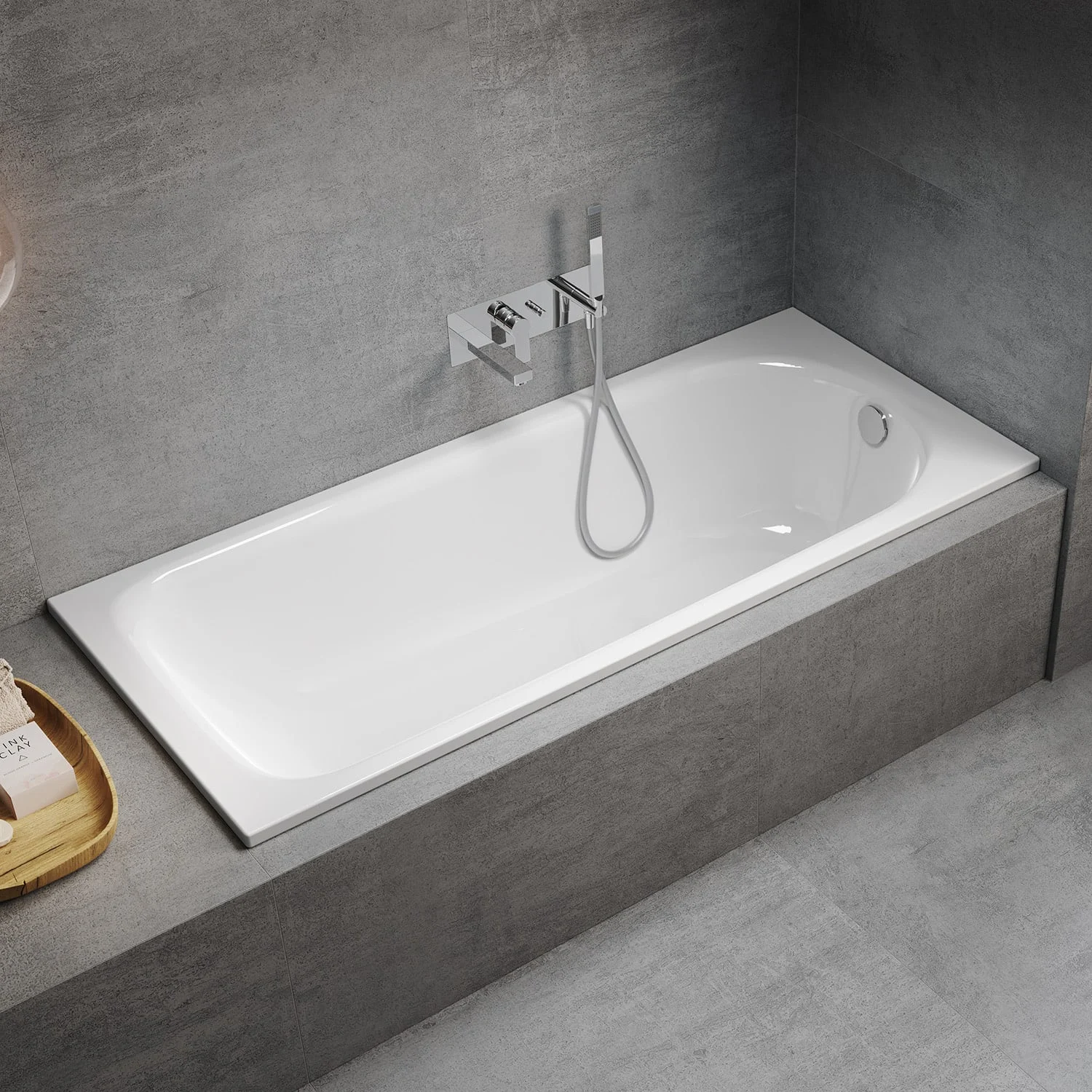 Sturotec Sturoform Rechteck-Badewanne in weiß