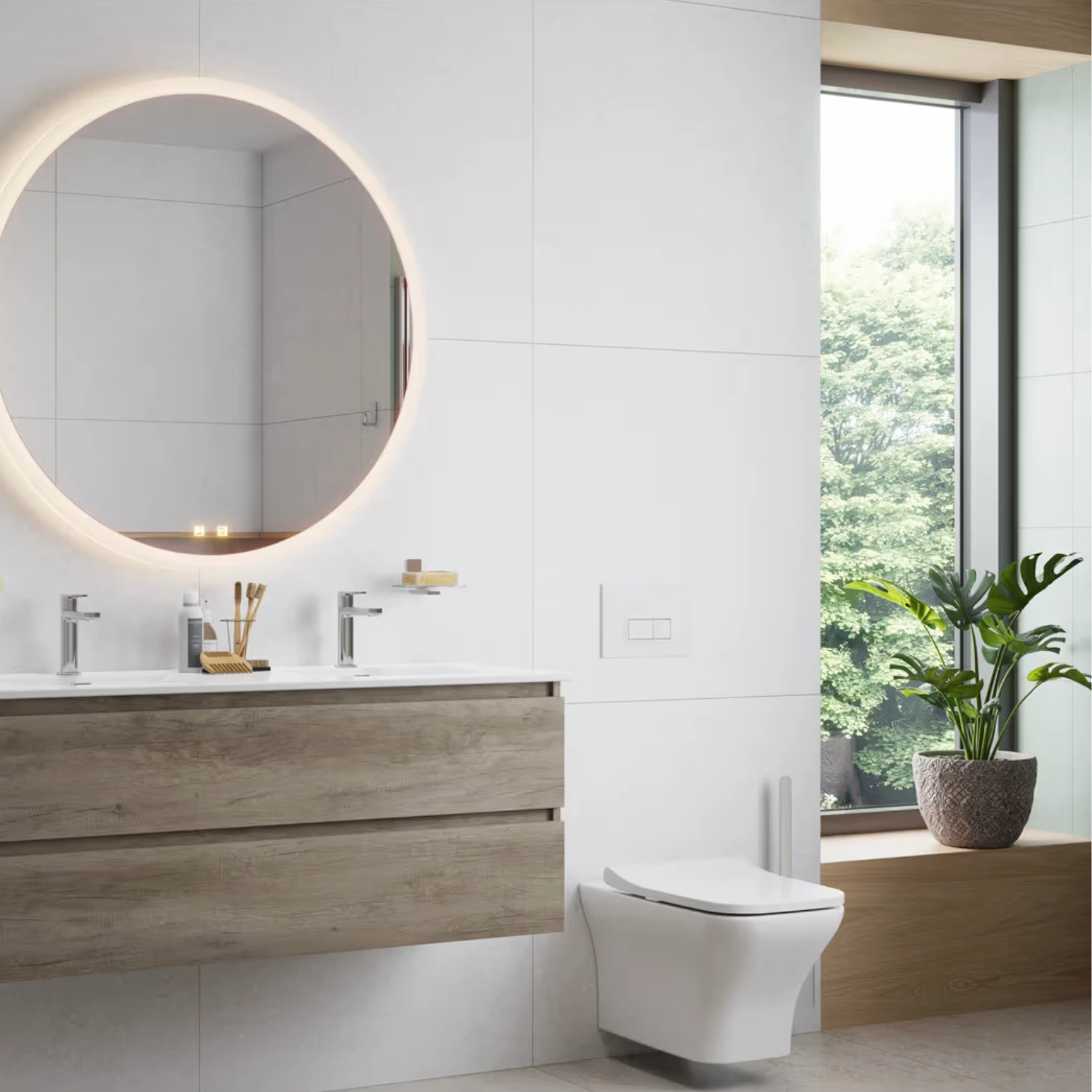 pianura Stella Badmöbel in einem modernen, hellen Bad