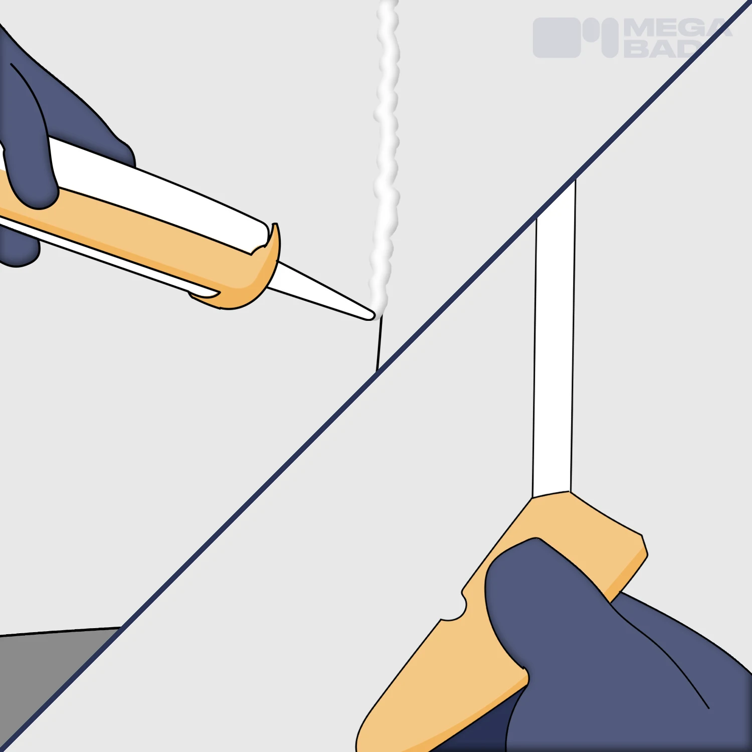 Schritt 6: Auftragen des Silikons und Aushärtung