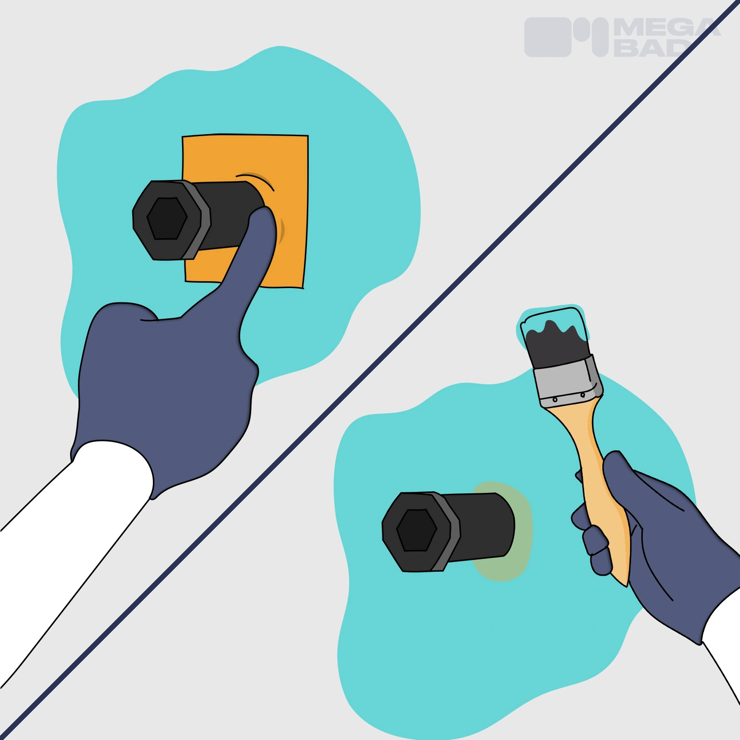 Schritt 4: Weitere Abdichtung der Wände