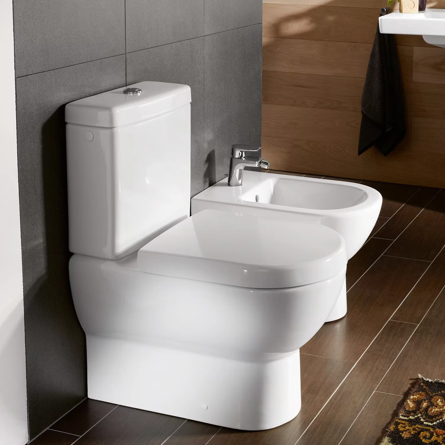 Villeroy & Boch Subway Spülkasten für WC-Kombination in weiß alpin.