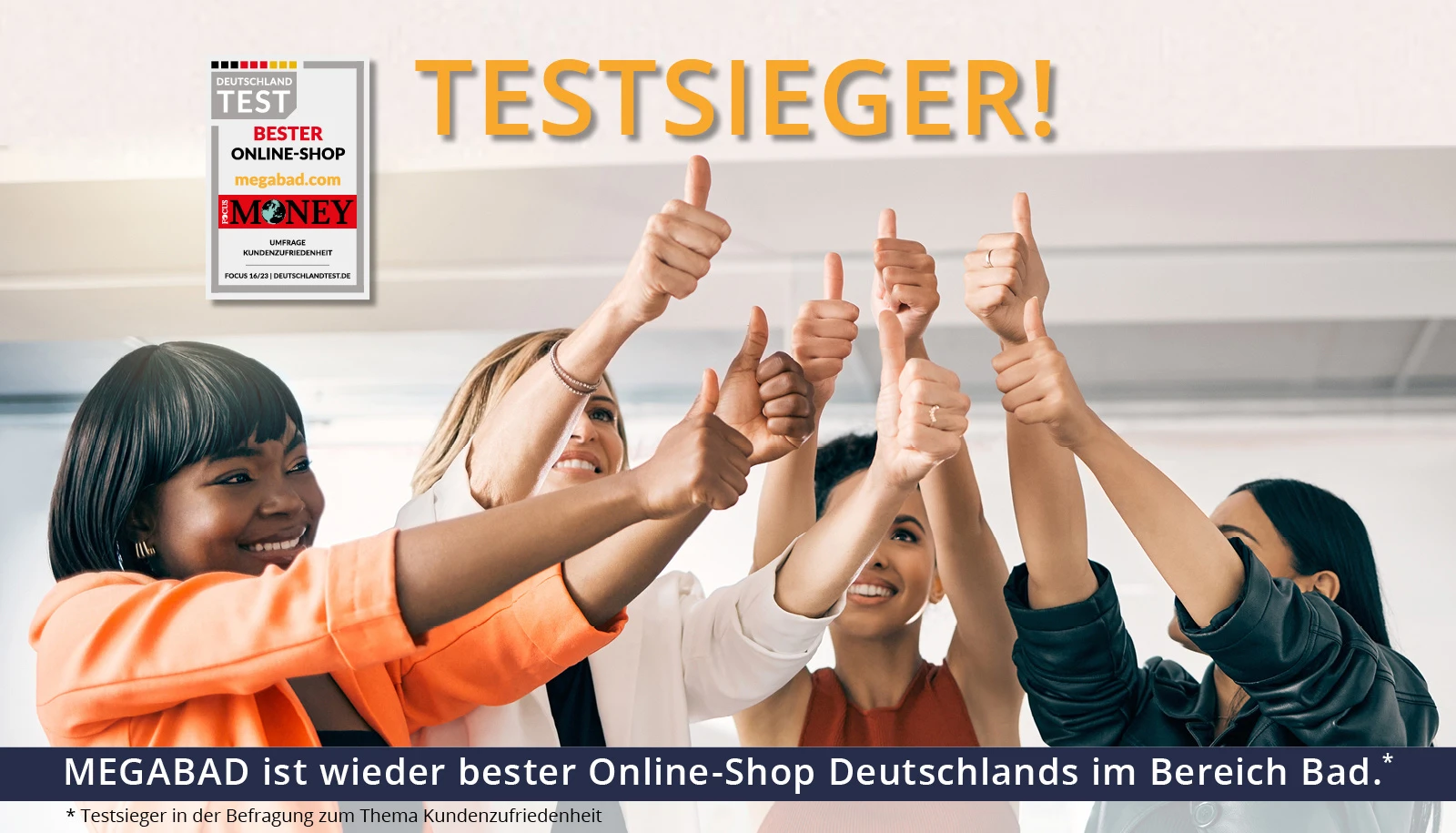Testsieger bester Online-Shop Deutschlands im Bereich Bad