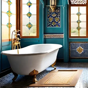 Orientalisch gestaltetes Luxus-Badezimmer