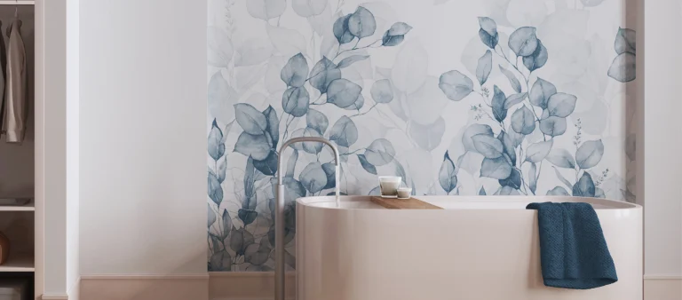 Tapete im Bad: Ästhetik und Funktionalität geschickt vereint