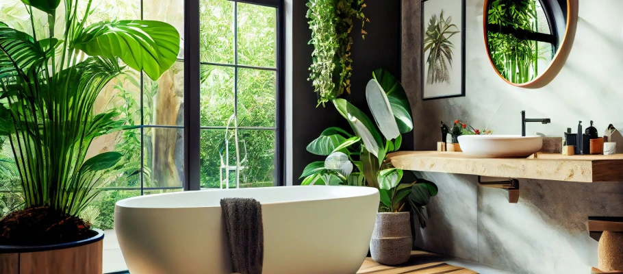 Pflanzen bringen natürliche Frische ins Badezimmer